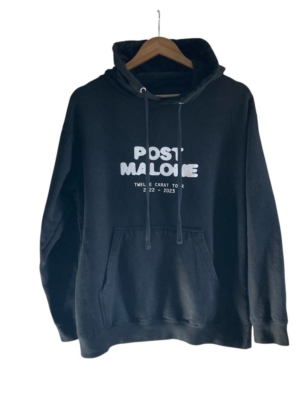 Post Malone Twelve Carat Tour 2022 Black Hoodie